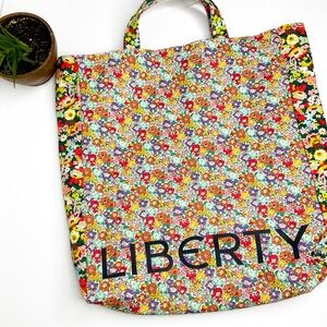 Liberty London Floral Tote Bag Multicolour | Cotton Canvas